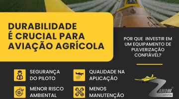 Por que durabilidade é crucial na aviação agrícola?