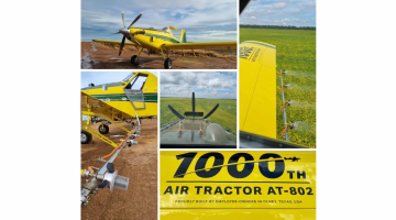 Zanoni atomizer equips the 1000th Air Tractor 802
