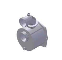 CARACOL AUTOESCORVANTE INOX 3" - PARA MOTORES C/ EIXO ROSCA 3/4"