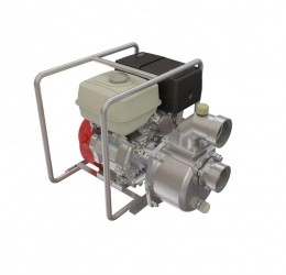 BOMBA AUTOESCORVANTE INOX 3" - MOTOR BRANCO GASOLINA 6,5CV