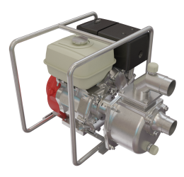 BOMBA AUTOESCORVANTE INOX 2" - MOTOR BRANCO DIESEL 7CV