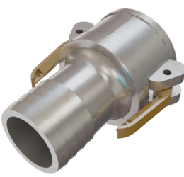 ALUMINUM 2" FEMALE/HOSE COUPLER