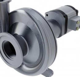 Stainless Steel Centrifugal Pump – Inlet: 300 mm Flange & 2″ Thread / Outlet: 220 mm Flange & 1½″ Thread – 11 cm³ Hydraulic Motor