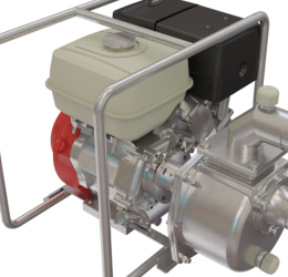 2″ Self-Priming Stainless Steel Pump – 7 HP Branco Diesel Engine