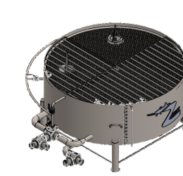 3″ Stainless Steel Chemical Inductor Tank – 2 000 L