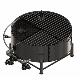 3″ Stainless Steel Chemical Inductor Tank – 2 000 L