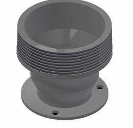 Straight Outlet for Zanoni Stainless Steel Standard Pump with 3″ Male Thread