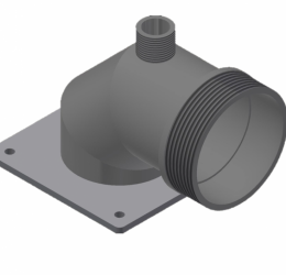 90° Outlet for Zanoni Stainless Steel Self-Priming Pump with 3″ Male Thread