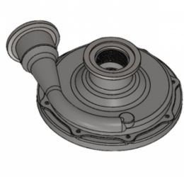 Stainless Steel Volute for Zanoni 1¼″ Centrifugal Pumps with Hydraulic Drive