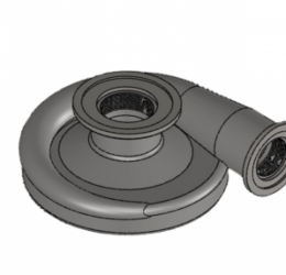 Stainless Steel Volute for Zanoni 1½″ Centrifugal Pumps with Hydraulic Drive