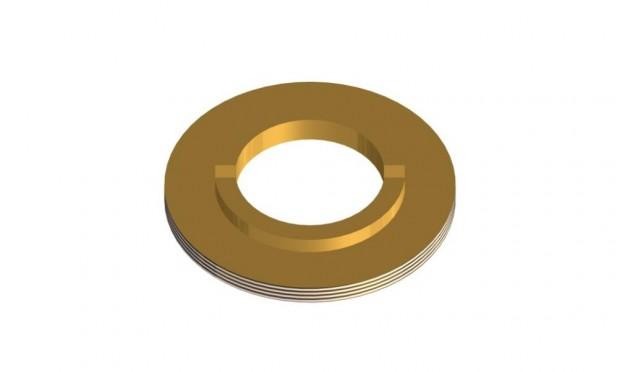 BRASS NUT F/ 75 MM STAINLESS STEEL BALL
