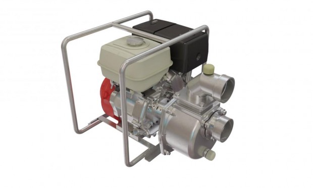 BOMBA AUTOESCORVANTE INOX 3" - MOTOR BRANCO GASOLINA 6,5CV