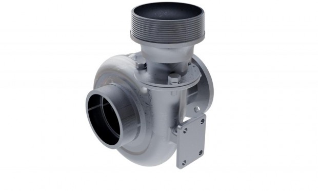 CARACOL PADRÃO INOX 3" - PARA MOTORES C/ EIXO CHAVETA 3/4"