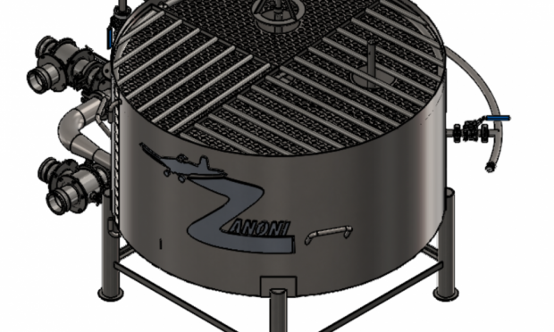 3″ Stainless Steel Chemical Inductor Tank – 800 L