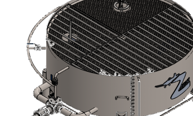3″ Stainless Steel Chemical Inductor Tank – 2 000 L