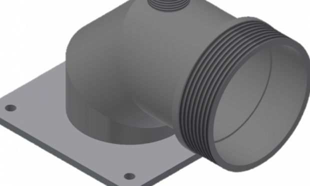 90° Outlet for Zanoni Stainless Steel Self-Priming Pump with 3″ Male Thread