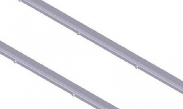 Spray Booms for Thrush 510 – 67 mm Aerofoil Profile, 2″ Inlet, 12 × 1/8″ Leading-Edge Nozzle Ports with End Plugs