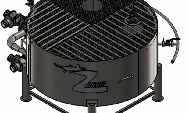 3″ Stainless Steel Chemical Inductor Tank – 1200 L
