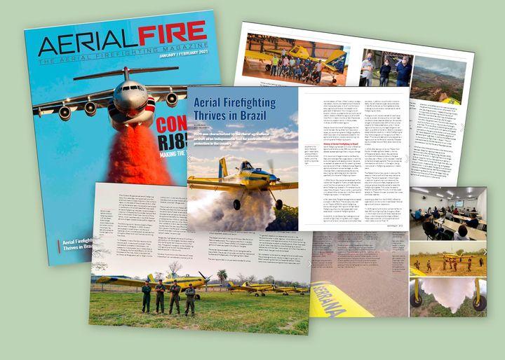 Fire fighting with Zanoni gates is featured in Aerial Fire Magazine